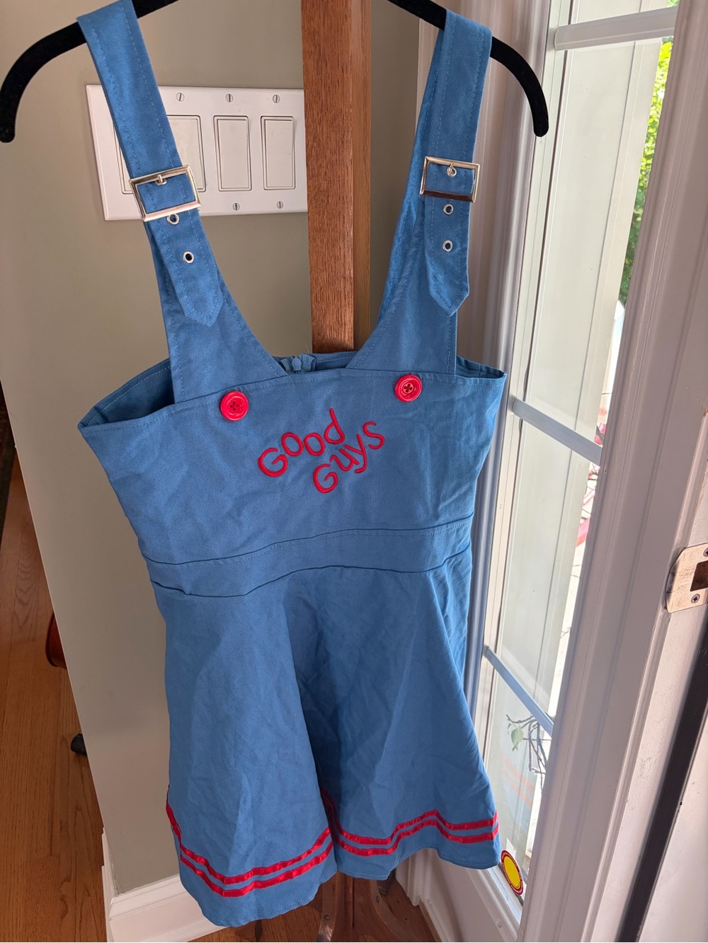 Good Guys Blue Girls' XL Pinafore Jumper - Kids Bottoms Chucky